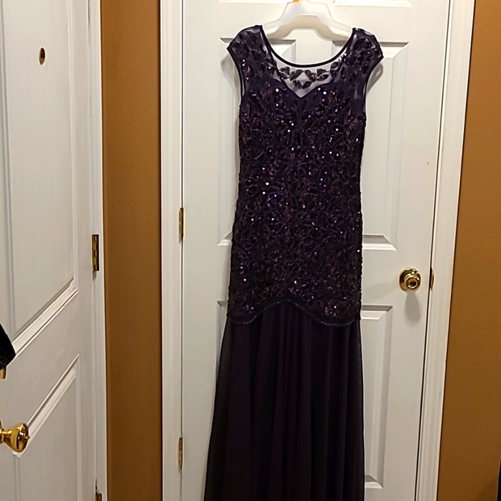 1920s inspired purple sequined dress size M